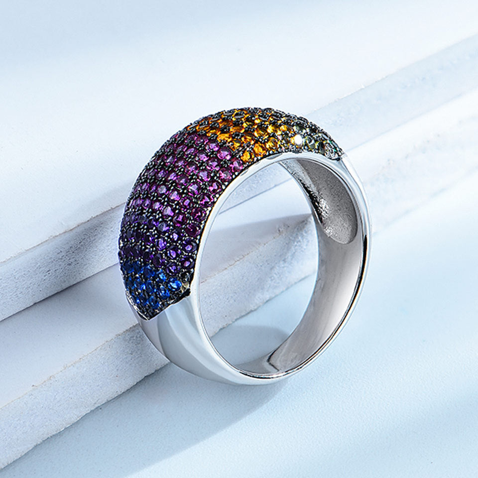 Exaggerated Colored  Ring