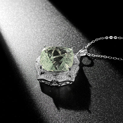 Luxury  Natural Green Crystal Pendant