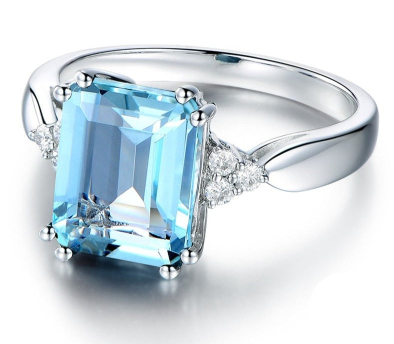 Aquamarine Gemstone Ring