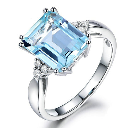 Aquamarine Gemstone Ring