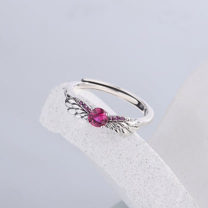 925 Sterling Silver Angel's Wing  Ring