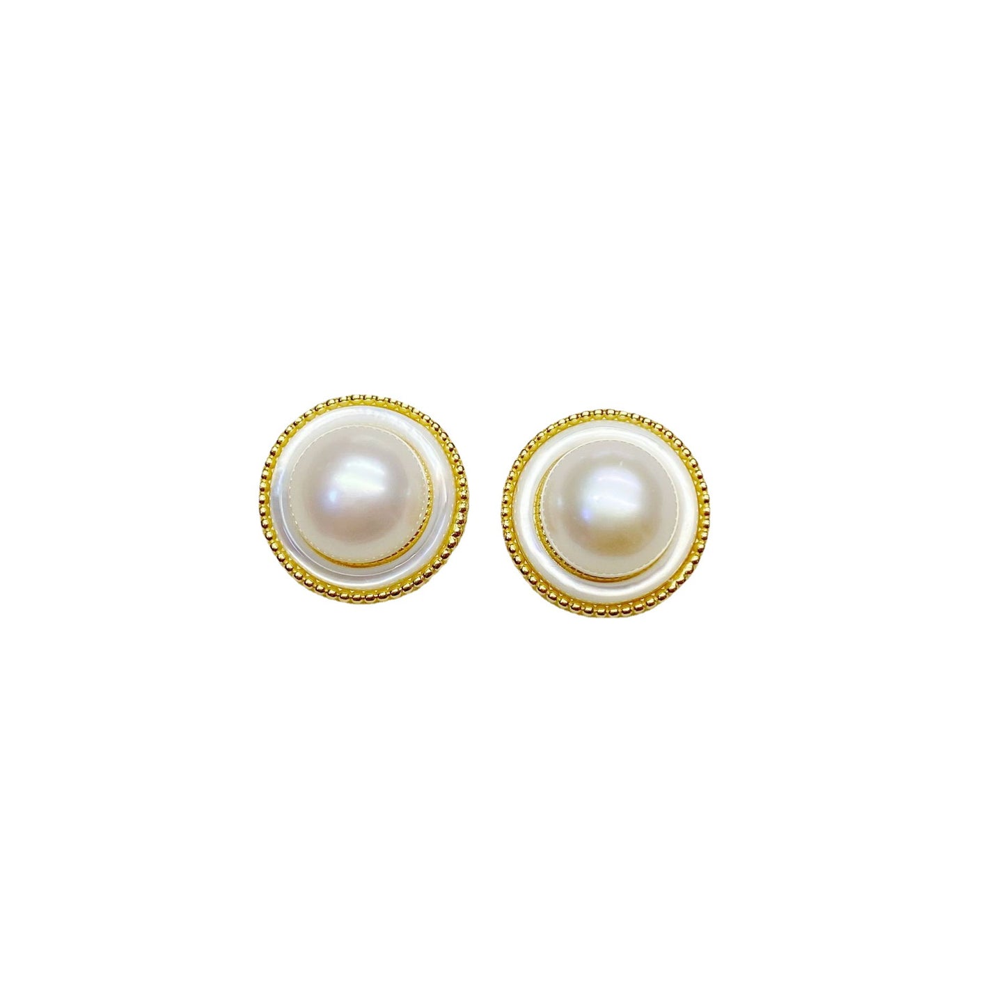 Natural Freshwater Pearl Earrings