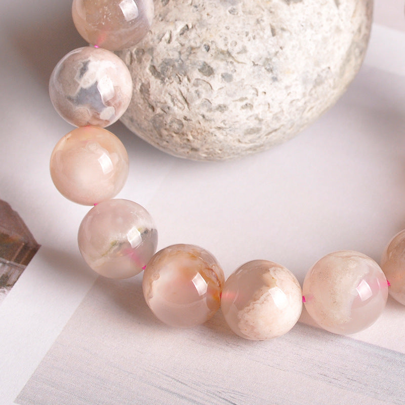 Cherry Blossom Natural Agate Bracelet