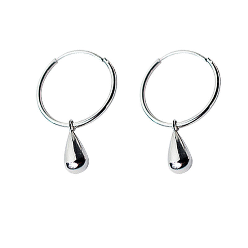 Water Drop Sterling Silver  Earrings Hypoallergenic