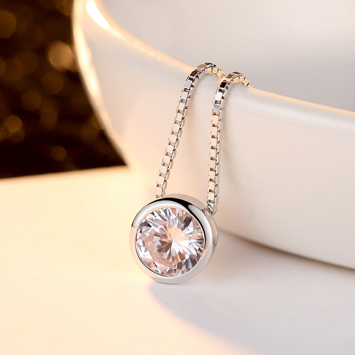 Exquisite Small Zircon  Pendant