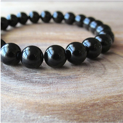 Black Natural Onyx Bracelet