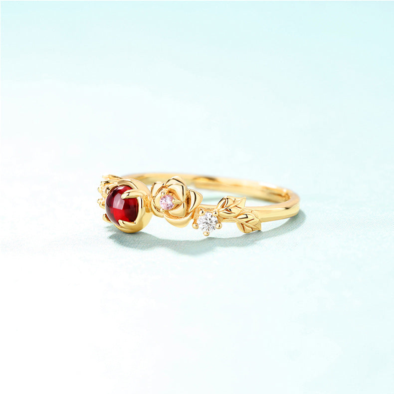 Natural Garnet Ring