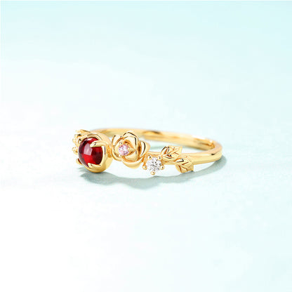 Natural Garnet Ring