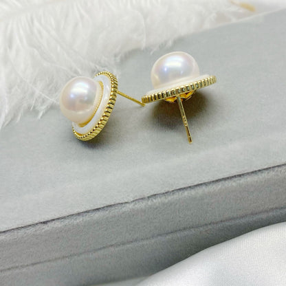 Natural Freshwater Pearl Earrings