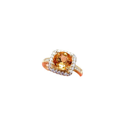 Natural Brazilian Citrine Ring