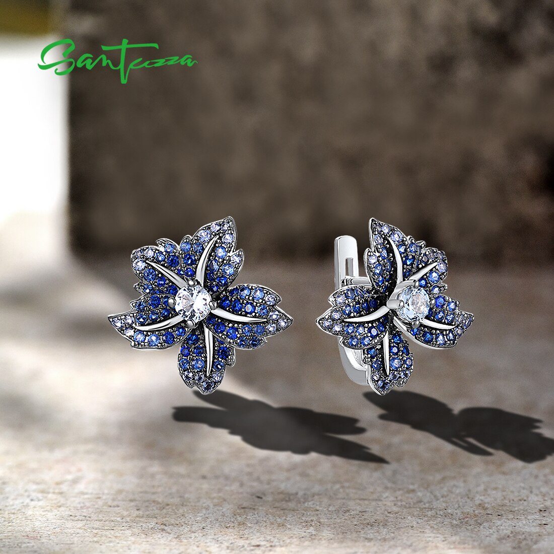 Blue Lily - Earrings