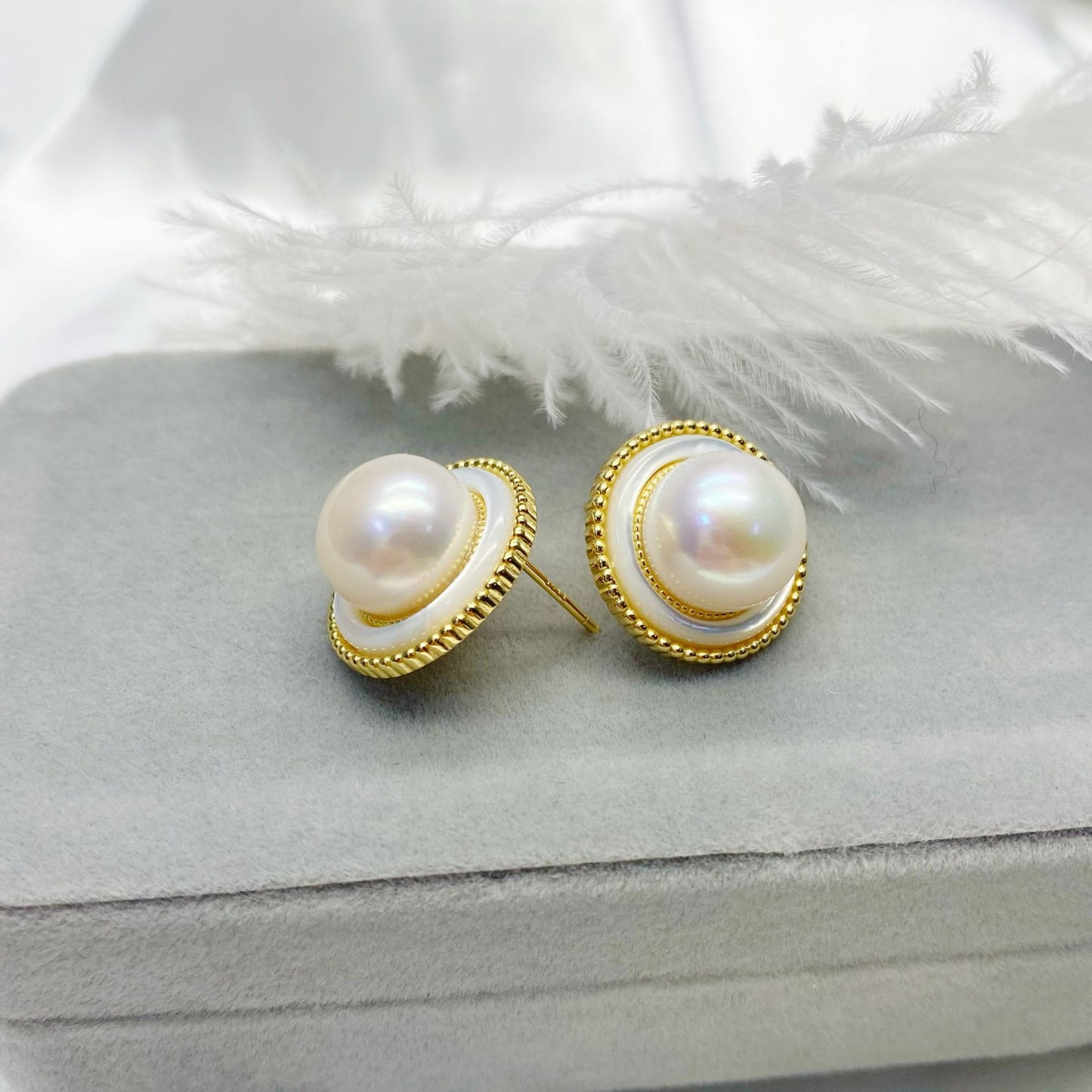 Natural Freshwater Pearl Earrings